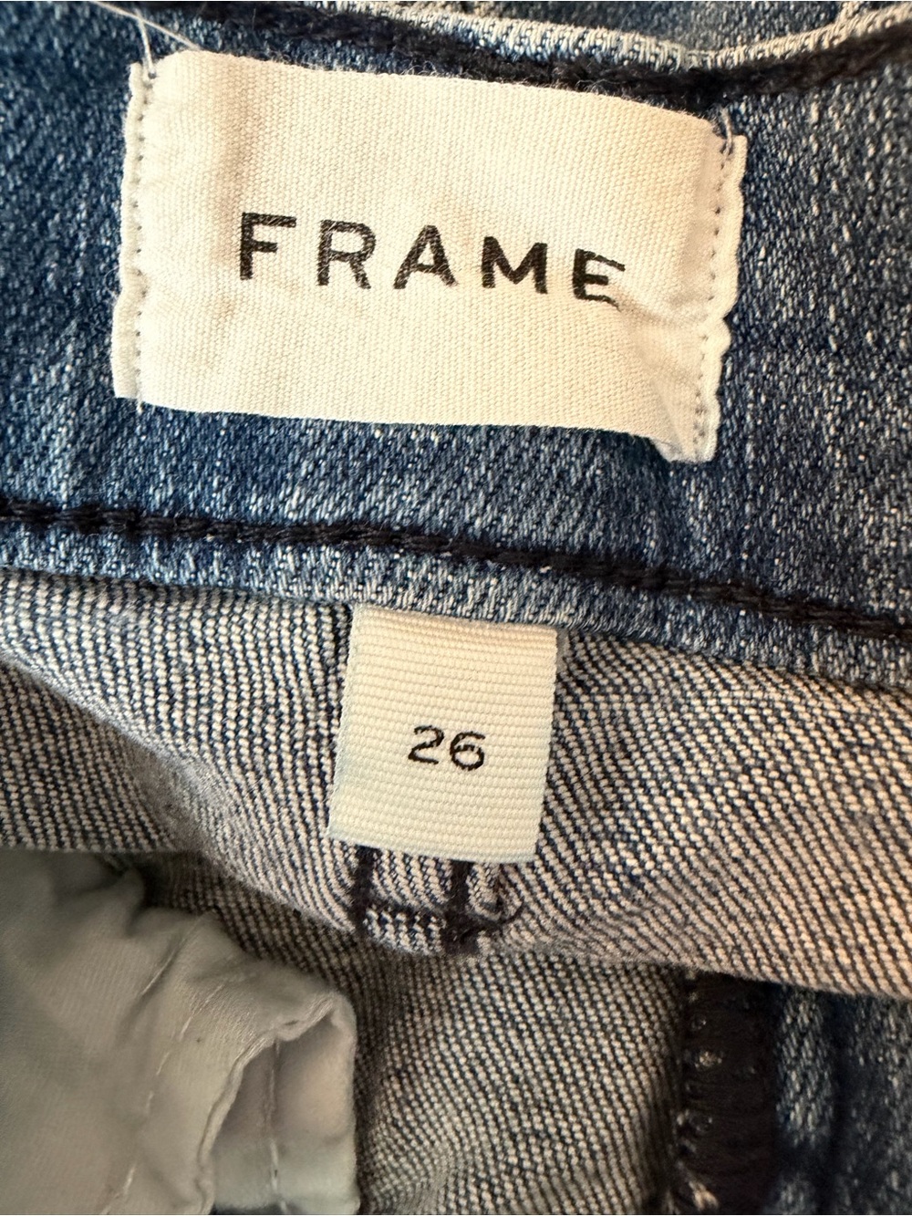 FRAME Le Slim Palazzo Jeans – Crossings Wash, Size 26 - Picture 13 of 15